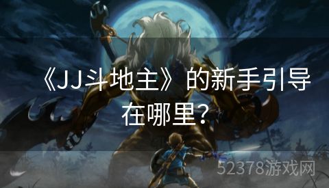 《JJ斗地主》的新手引导在哪里？