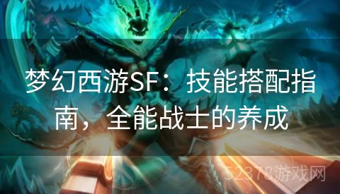 梦幻西游SF：技能搭配指南，全能战士的养成