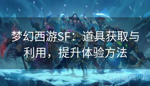 梦幻西游SF：道具获取与利用，提升体验方法