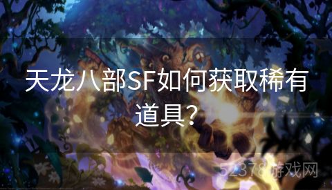 天龙八部SF如何获取稀有道具？