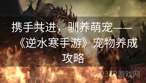 携手共进，驯养萌宠—— 《逆水寒手游》宠物养成攻略