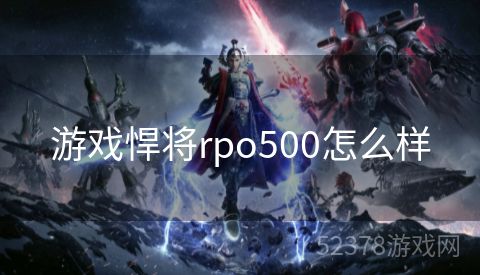 游戏悍将rpo500怎么样