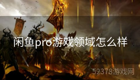 闲鱼pro游戏领域怎么样