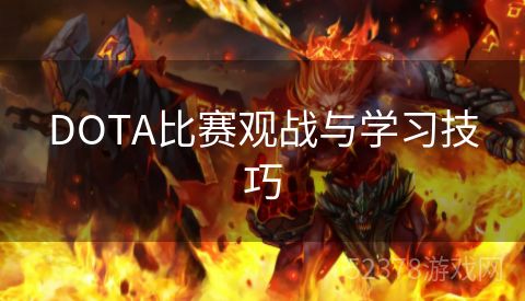 DOTA比赛观战与学习技巧