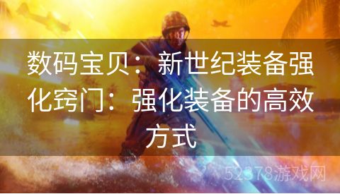 数码宝贝：新世纪装备强化窍门：强化装备的高效方式