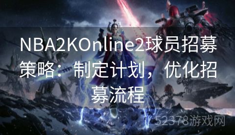 NBA2KOnline2球员招募策略：制定计划，优化招募流程