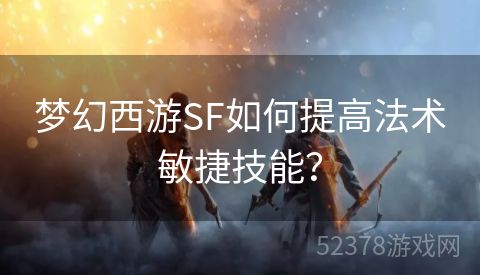 梦幻西游SF如何提高法术敏捷技能？