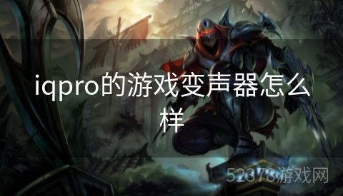 iqpro的游戏变声器怎么样