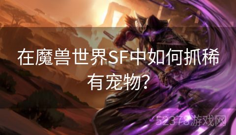 在魔兽世界SF中如何抓稀有宠物？