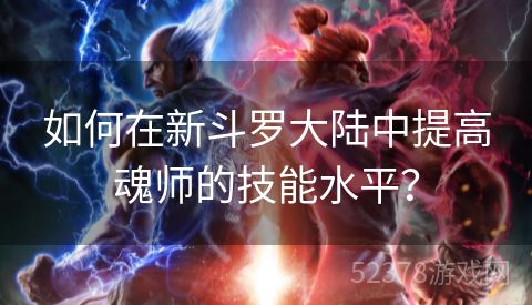 如何在新斗罗大陆中提高魂师的技能水平？