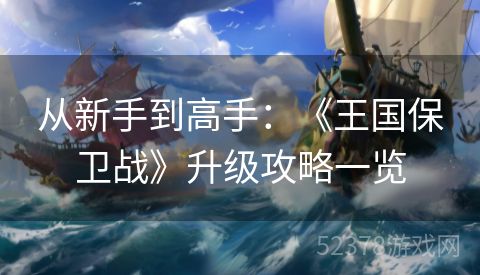 从新手到高手：《王国保卫战》升级攻略一览