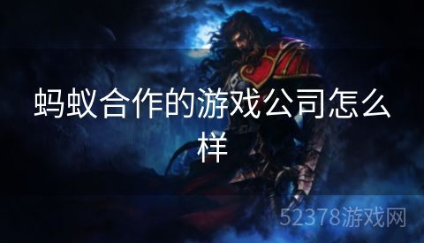 蚂蚁合作的游戏公司怎么样