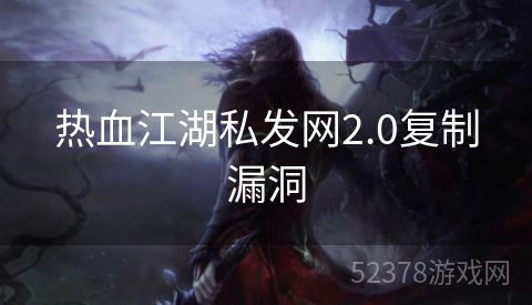 热血江湖私发网2.0复制漏洞