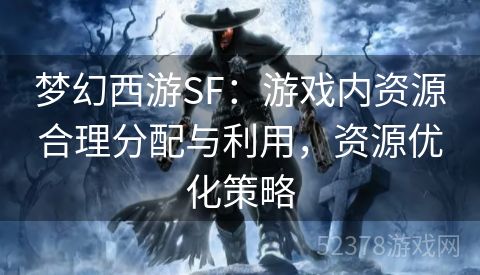 梦幻西游SF：游戏内资源合理分配与利用，资源优化策略