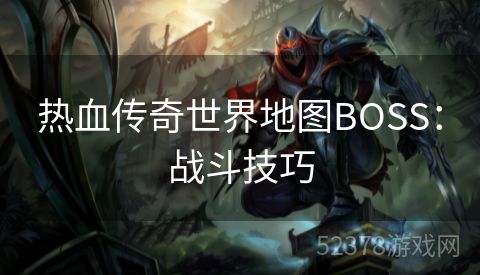 热血传奇世界地图BOSS：战斗技巧