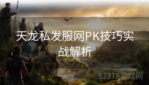 天龙私发服网PK技巧实战解析