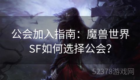 公会加入指南：魔兽世界SF如何选择公会？