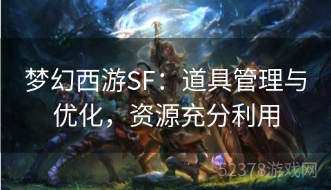 梦幻西游SF：道具管理与优化，资源充分利用