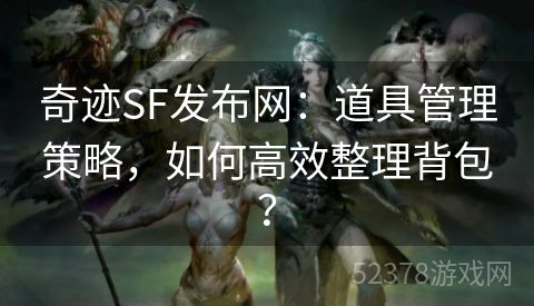 奇迹SF发布网：道具管理策略，如何高效整理背包？