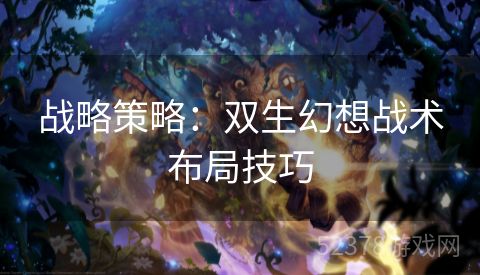 战略策略：双生幻想战术布局技巧