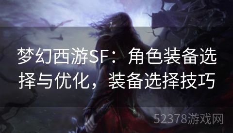 梦幻西游SF：角色装备选择与优化，装备选择技巧