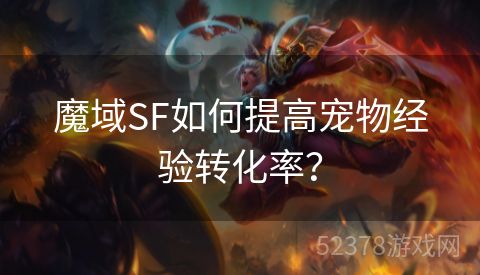 魔域SF如何提高宠物经验转化率？