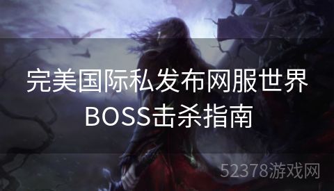 完美国际私发布网服世界BOSS击杀指南