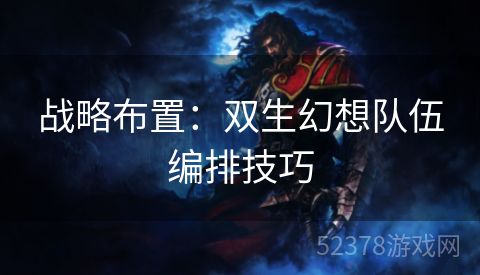 战略布置：双生幻想队伍编排技巧