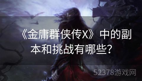 《金庸群侠传X》中的副本和挑战有哪些？