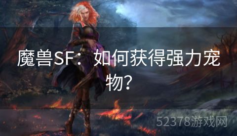 魔兽SF：如何获得强力宠物？