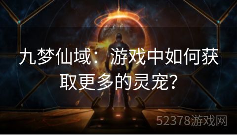 九梦仙域：游戏中如何获取更多的灵宠？