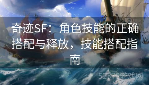 奇迹SF：角色技能的正确搭配与释放，技能搭配指南